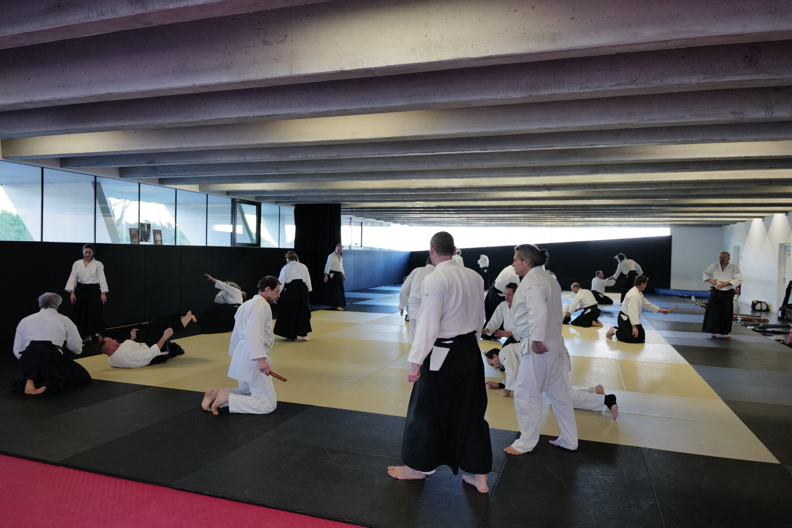 Cours d’aïkido à la Maison des arts de combat