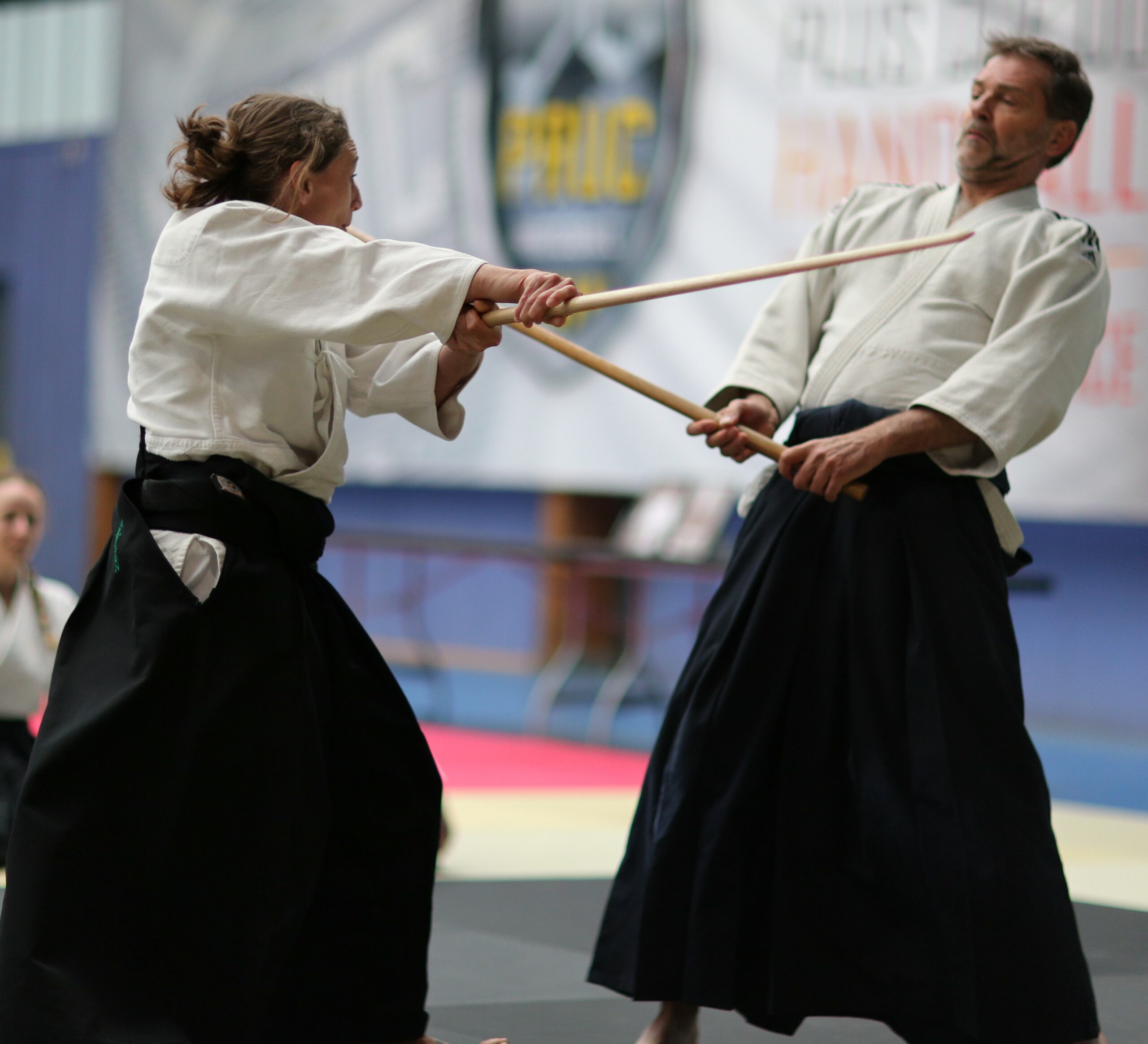 Pratique de l’aïkido avec armes au dojo